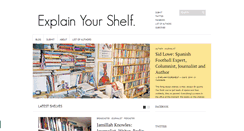 Desktop Screenshot of explainyourshelf.com